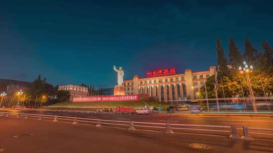 成都城市建筑夜景延时合集