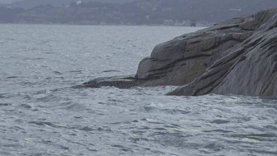 深圳湾海水海浪海滩视频