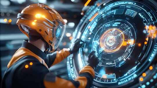 4k高清人工智能智能机器人智能芯片未来科技