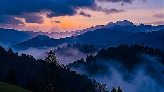 祖国大好河山日出云海日落延时大自然风景风