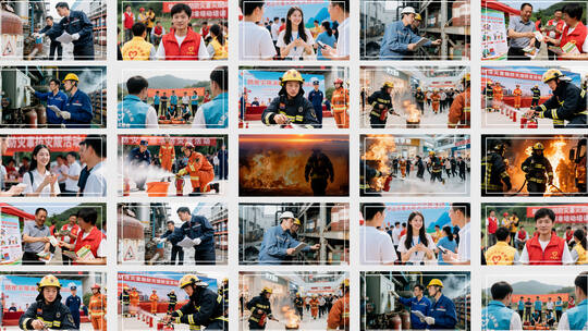 安全生产月片头高清AE视频素材下载