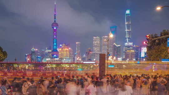 上海 黄埔 外滩 人流 人群 旅游 陆家嘴