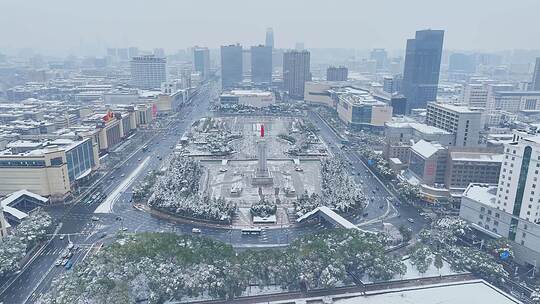 八一广场雪景4