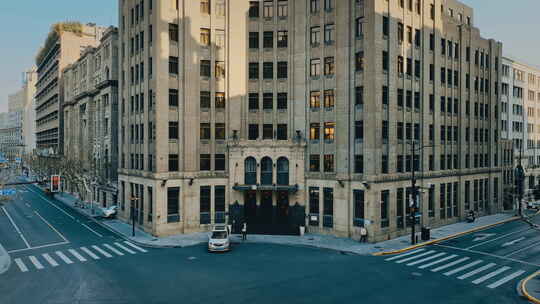 上海外滩福州大楼航拍