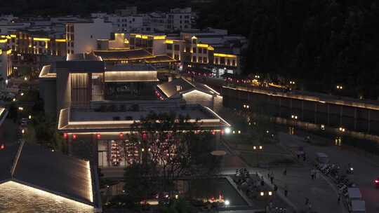 信宜市钱排镇双合村夜景航拍