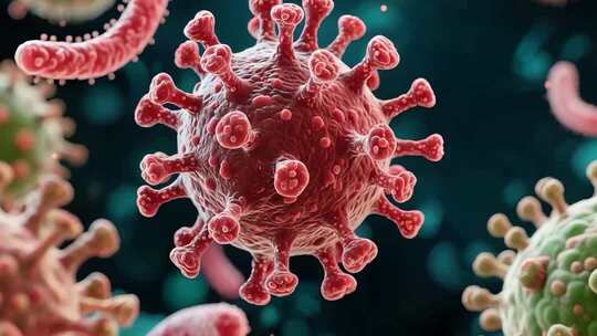 3D微生物病毒细菌医学动画素材