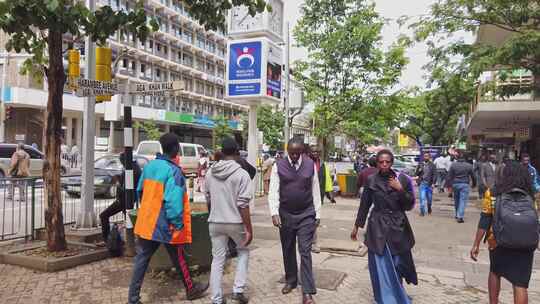 非洲肯尼亚城市人文视频素材模板下载