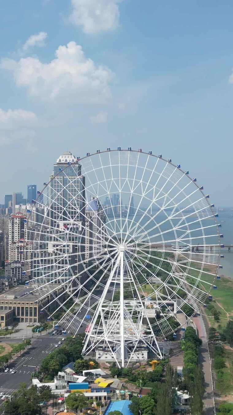 竖版视频江西南昌之星摩天轮