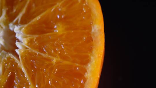 切开的橘子果肉视频素材模板下载