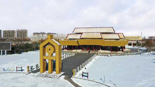 中国文字博物馆雪景