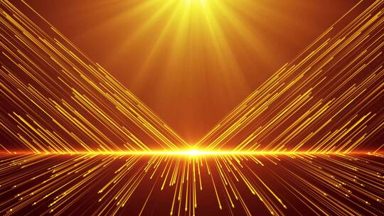 4K金色粒子上升年会颁奖背景视频AE视频素材教程下载
