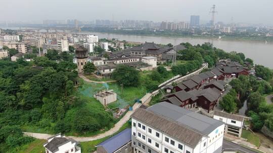 城市航拍湖南湘潭窑湾历史文化旅游街区