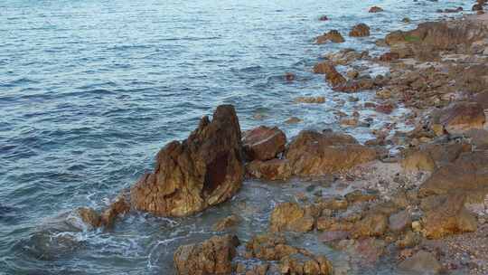 4K航拍深圳大鹏海岸线碧海蓝天