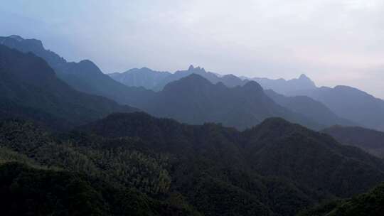 杭州临安大明山风景航拍