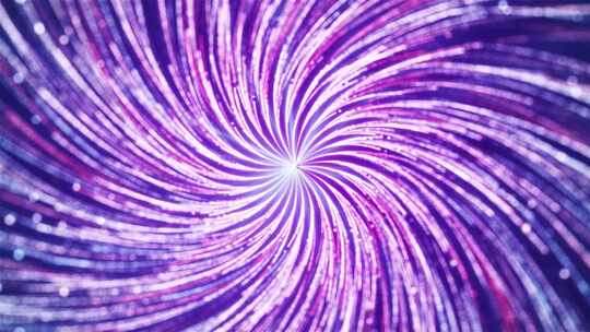 紫色螺旋粒子线条彩色粒子光线流动视频素材模板下载