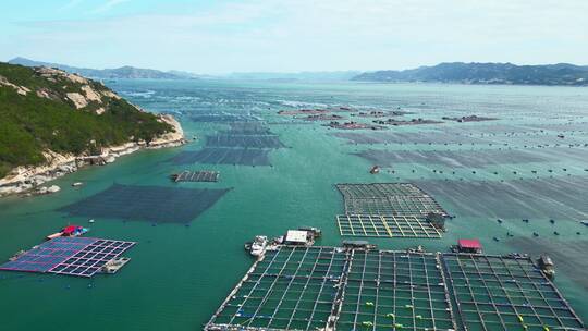 福建宁德三都澳景区海岛航拍4K