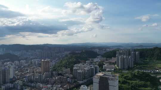 广西梧州城市建设航拍