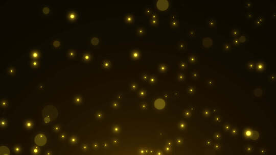萤火 金色粒子 粒子上升