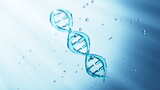 蓝色的DNA和分子结构生物科技概念视频高清在线视频素材下载