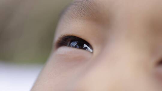 小男孩眨眼睛3视频素材模板下载