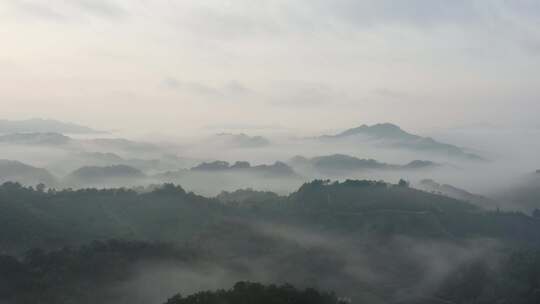 云雾缭绕的山峰