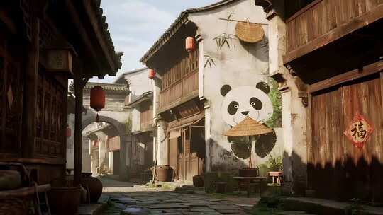 江南古镇古街风貌