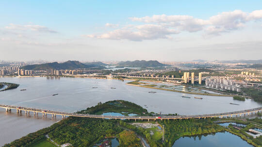 杭州三江口 富春江  钱塘江  浦阳江