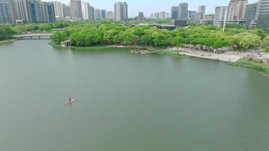 上海嘉定新城TSF购物中心商场航拍