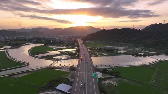 高速公路风景视频