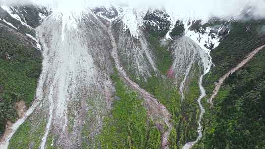 4K航拍川西阿坝州毕棚沟风光美景