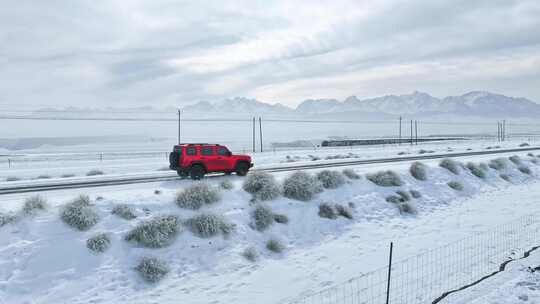 冬季新疆自驾 公路自驾 旅行 冰天雪地