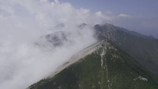 宝鸡太白山航拍