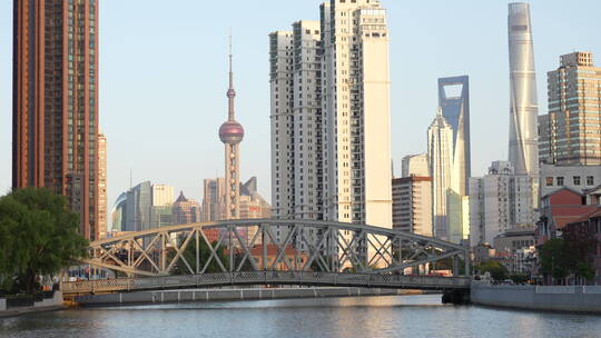 上海城市大厦高楼视频素材模板下载