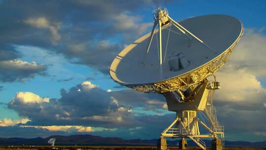 雷达信息通讯射电望远镜视频素材模板下载
