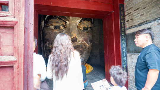 山西临汾大云寺铁佛寺铁佛头 黑神话打卡