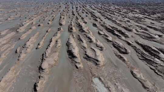 青海海西茫崖火星公路航拍4k视频