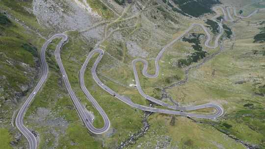 汽车驾驶Transfagarasan山路