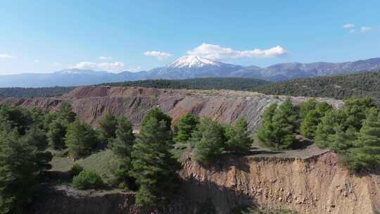 山，采石场，岩石，砾石