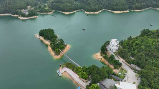 浙江丽水仙宫景区云和湖风景