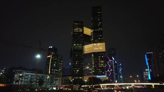 腾讯滨海大厦夜景