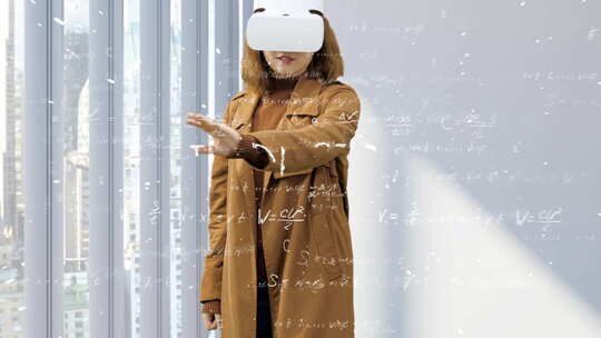 设计师使用VR眼镜用AI设计内容