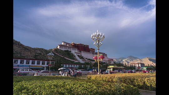 西藏布达拉宫视频素材模板下载