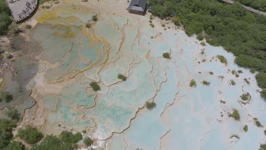 矿泉水沟夏季原始森林湖泊素材4k30p