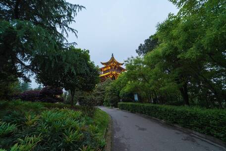 湖南省衡阳市城市夜景延时摄影