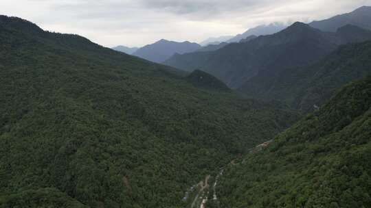 二郎山喇叭河航拍