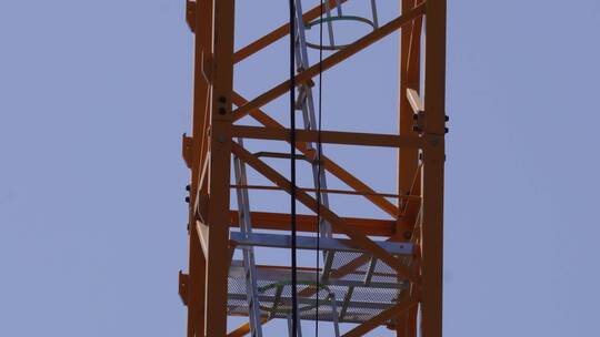 塔吊老吊吊车施工工地建筑
