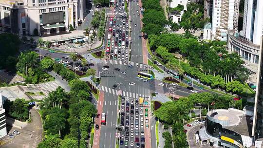 珠海吉大十字路口交通马路