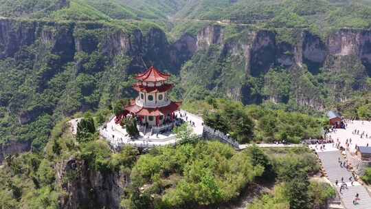 航拍太行山八泉峡