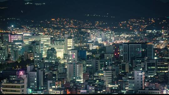 首尔城市夜晚景观