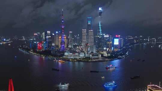 上海夜景视频素材模板下载